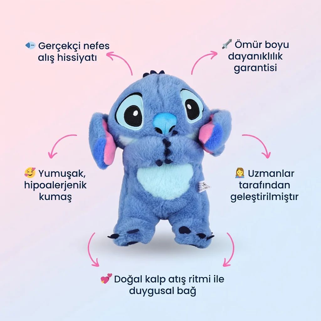 Playtoys™ Nefes Alan Stitch Uyku Arkadaşım