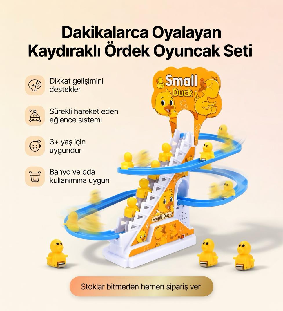 PlayToys™ Kaydıraklı Ördek Oyuncak Seti
